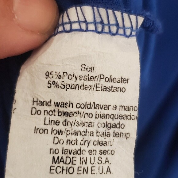 Janette Fashion Fake Wrap Blue Faux Wrap Jersey Knit Maxi Dress 3/4 Sleeve Med - Picture 13 of 16